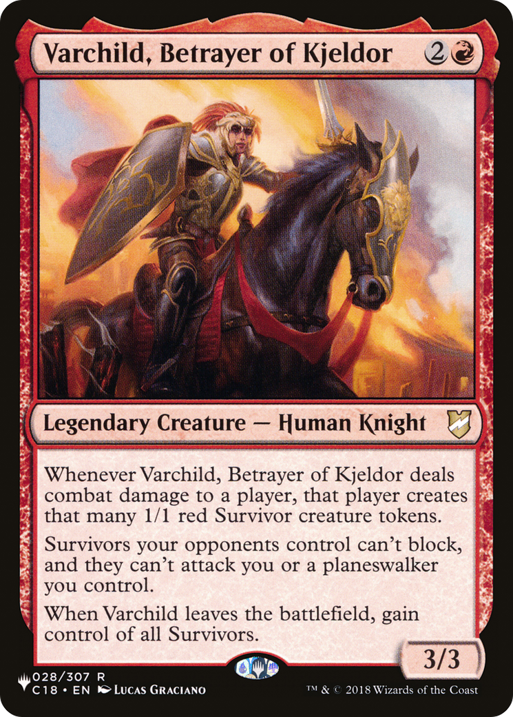 Varchild, Betrayer of Kjeldor (LIST-028/307) [Mystery Booster] The List MTG Single Wizards of the Coast