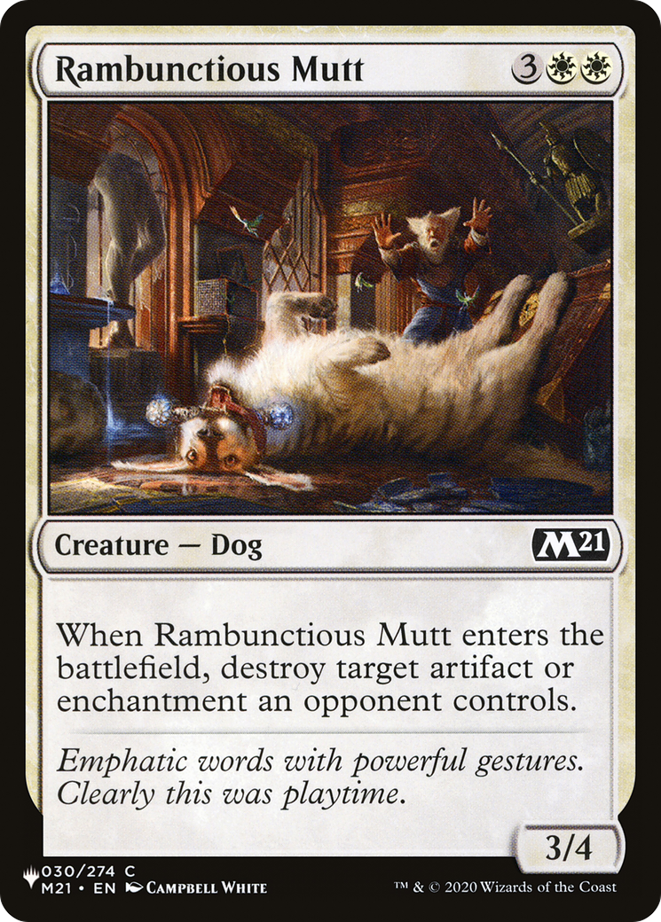 Rambunctious Mutt (LIST-M21-30) [Mystery Booster] The List MTG Single Wizards of the Coast