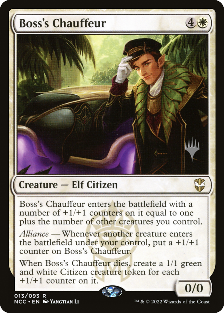 Boss's Chauffeur (PPSNC-13P) [New Capenna Commander Promos] Foil MTG Single Wizards of the Coast