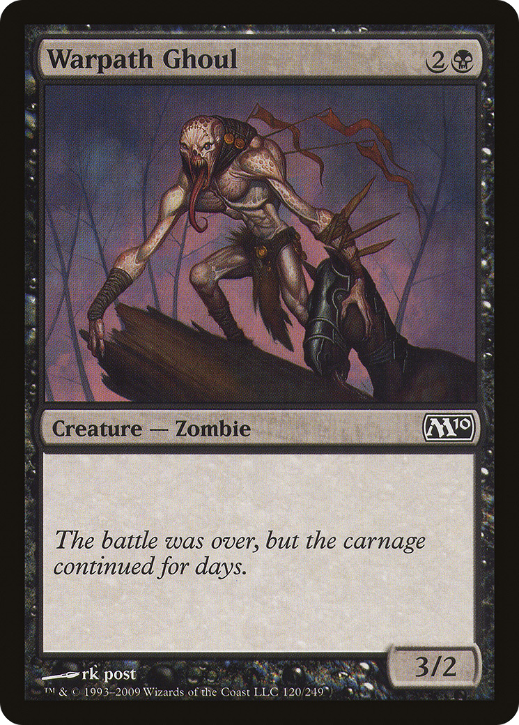 Warpath Ghoul (M10-120) [Magic 2010] MTG Single Wizards of the Coast