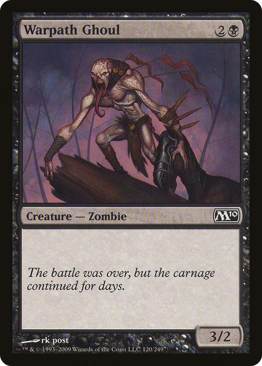 Warpath Ghoul (M10-120) [Magic 2010] MTG Single Wizards of the Coast