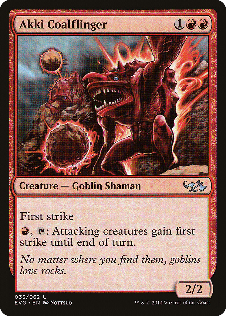 Akki Coalflinger (DD3-033) [Misc] Duel Decks Anthology: Elves vs. Goblins MTG Single Wizards of the Coast