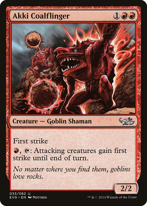 Akki Coalflinger (DD3-033) [Misc] Duel Decks Anthology: Elves vs. Goblins MTG Single Wizards of the Coast