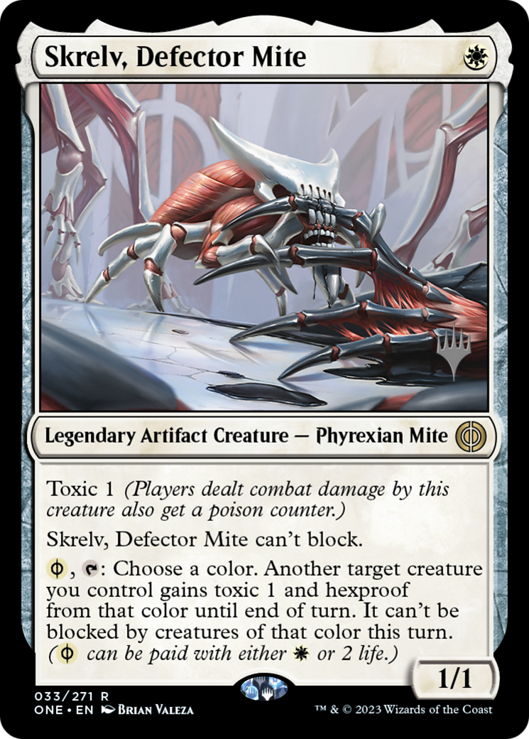 Skrelv, Defector Mite (PPONE-033) [Phyrexia: All Will Be One Promos] Foil MTG Single Wizards of the Coast
