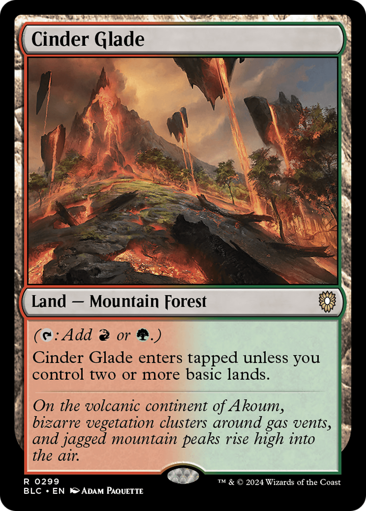 Cinder Glade (BLC-299) [Bloomburrow Commander] MTG Single Wizards of the Coast
