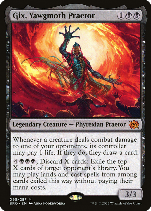 Gix, Yawgmoth Praetor (BRO-095) [The Brothers' War] MTG Single Wizards of the Coast