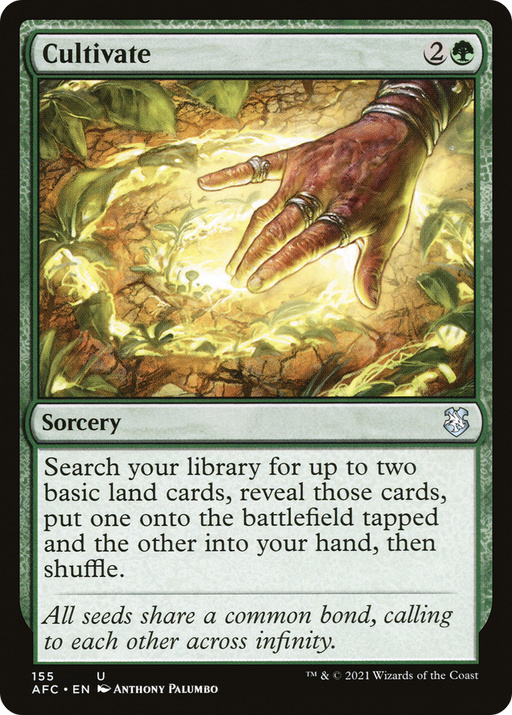 Cultivate (AFC-155) [Forgotten Realms Commander] MTG Single Wizards of the Coast