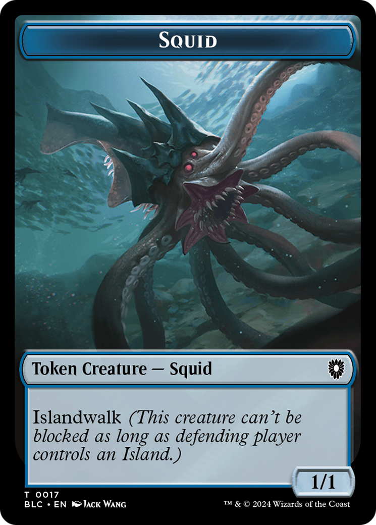 Squid (TBLC-017) [Tokens] Bloomburrow Commander Tokens Foil MTG Single Wizards of the Coast
