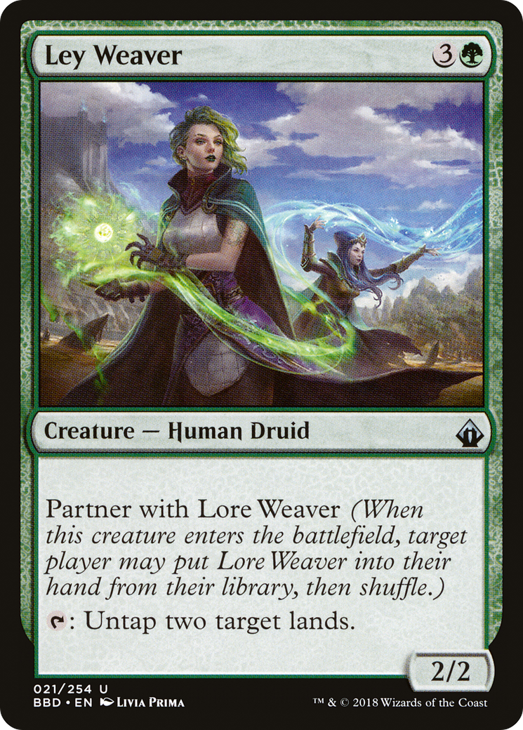 Ley Weaver (BBD-021) [Battlebond] Foil MTG Single Wizards of the Coast