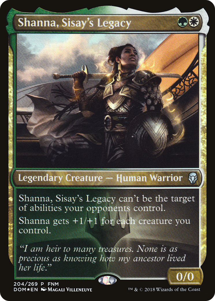 Shanna, Sisay's Legacy (FNM-204) [Dominaria Promos] Foil MTG Single Wizards of the Coast