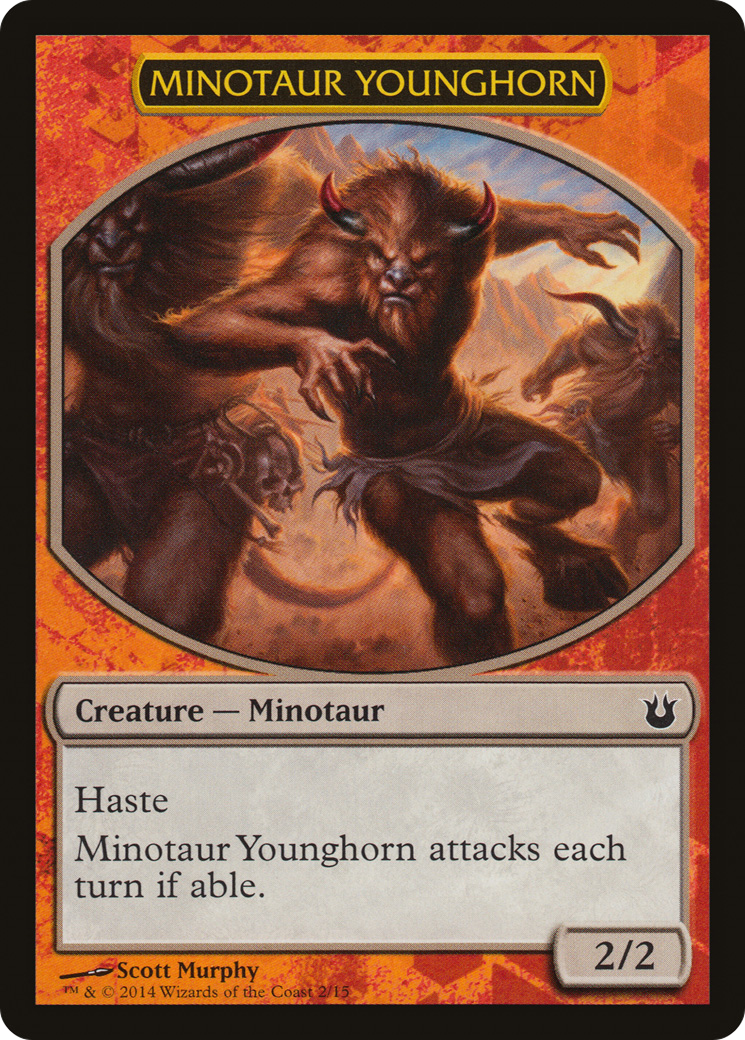 Minotaur Younghorn (HERO-) [Battle the Horde] MTG Single Wizards of the Coast