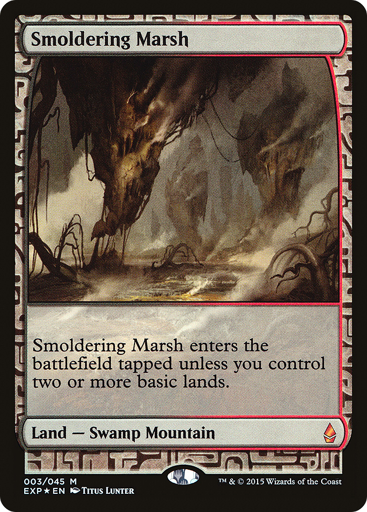 Smoldering Marsh (EXP-003) [Zendikar Expeditions] Foil MTG Single Wizards of the Coast