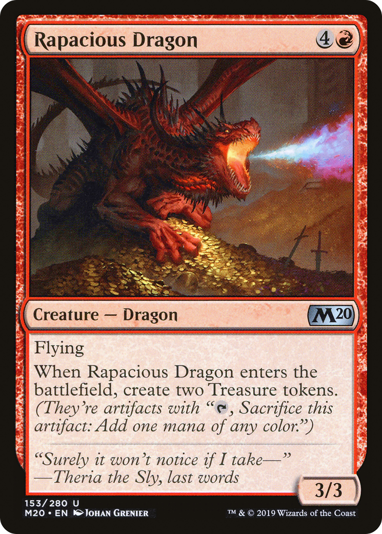 Rapacious Dragon (M20-153) [Core Set 2020] Foil MTG Single Wizards of the Coast
