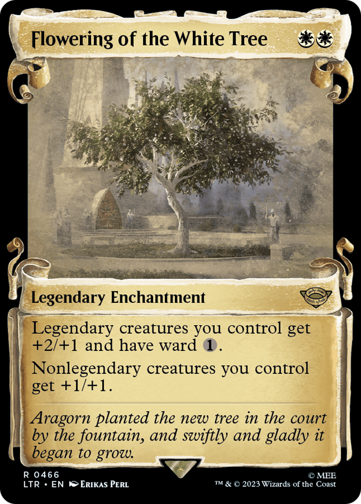 Flowering of the White Tree (Showcase Scrolls) (LTR-466) [The Lord of the Rings: Tales of Middle-earth] (Showcase) MTG Single Wizards of the Coast