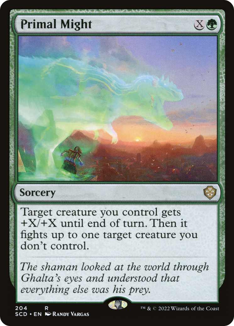 Primal Might (SCD-204) [Starter Commander Decks] MTG Single Wizards of the Coast