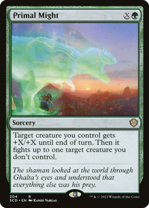 Primal Might (SCD-204) [Starter Commander Decks] MTG Single Wizards of the Coast