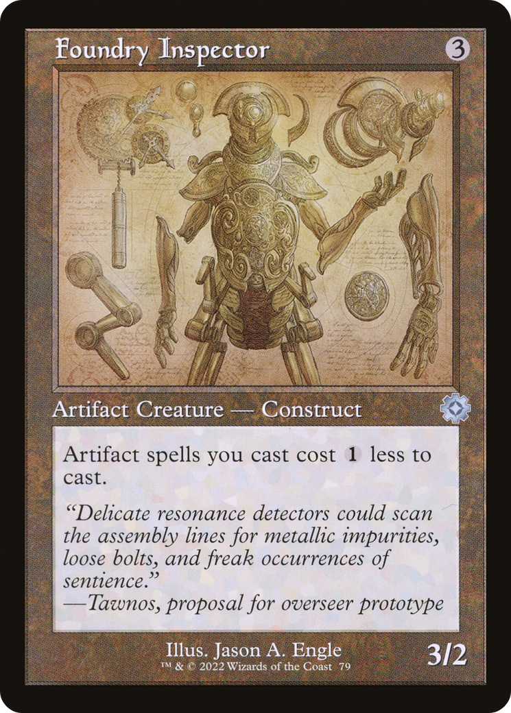Foundry Inspector (BRR-079) [The Brothers' War Retro Artifacts] Foil MTG Single Wizards of the Coast