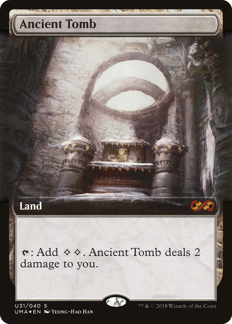 Ancient Tomb (UMA:BT-U31) [Ultimate Box Topper] (Extended Art) Foil MTG Single Wizards of the Coast