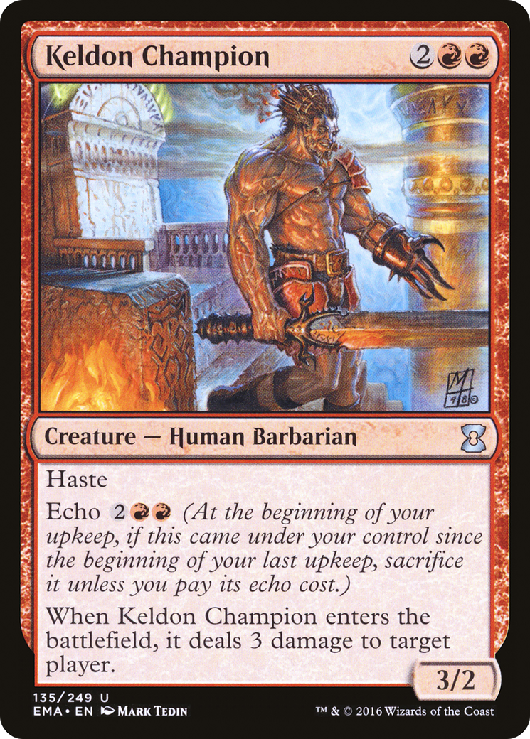 Keldon Champion (EMA-135) [Eternal Masters] MTG Single Wizards of the Coast