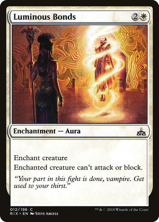 Luminous Bonds (RIX-012) [Rivals of Ixalan] MTG Single Wizards of the Coast