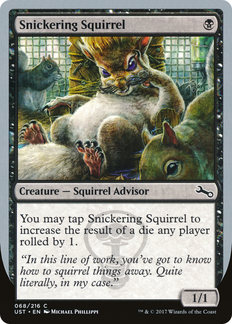 Snickering Squirrel (UST-068) [Unstable] MTG Single Wizards of the Coast