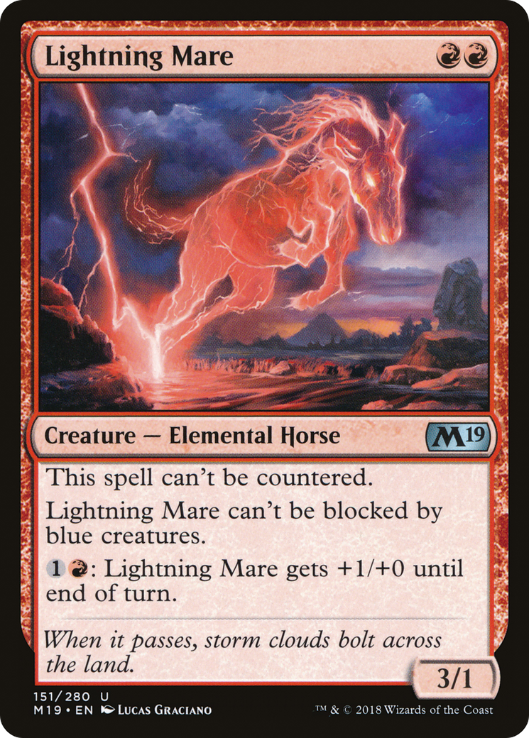 Lightning Mare (M19-151) [Core Set 2019] MTG Single Wizards of the Coast