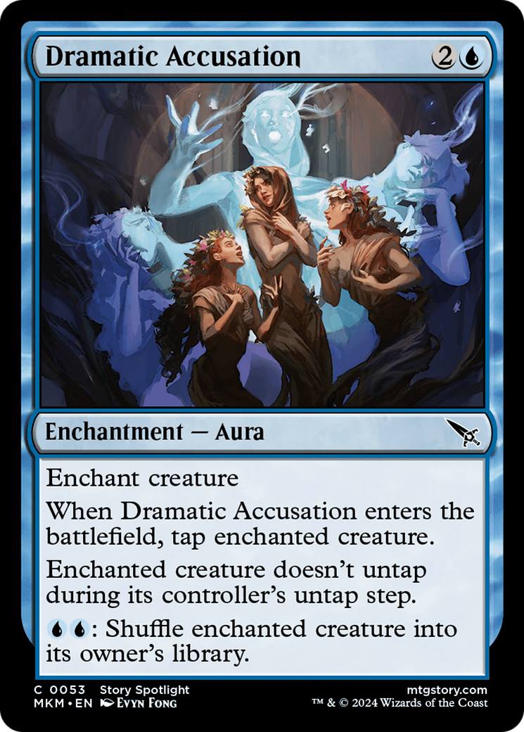 Dramatic Accusation (MKM-053) [Murders at Karlov Manor] MTG Single Wizards of the Coast