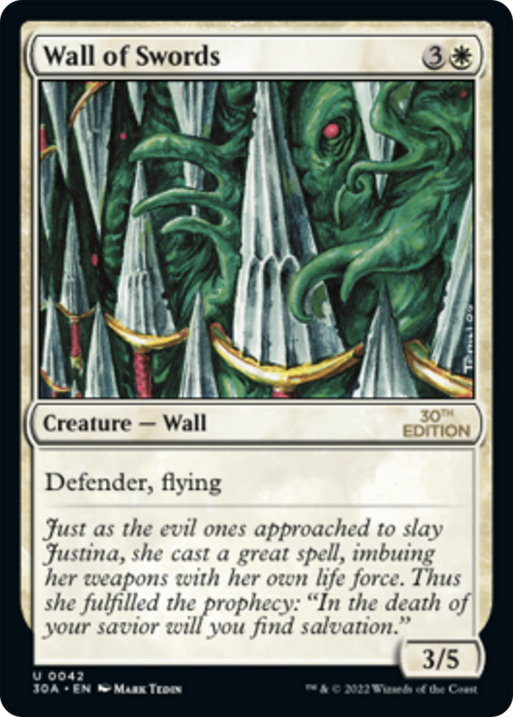 Wall of Swords (30A-042) [30th Anniversary Edition] MTG Single Wizards of the Coast