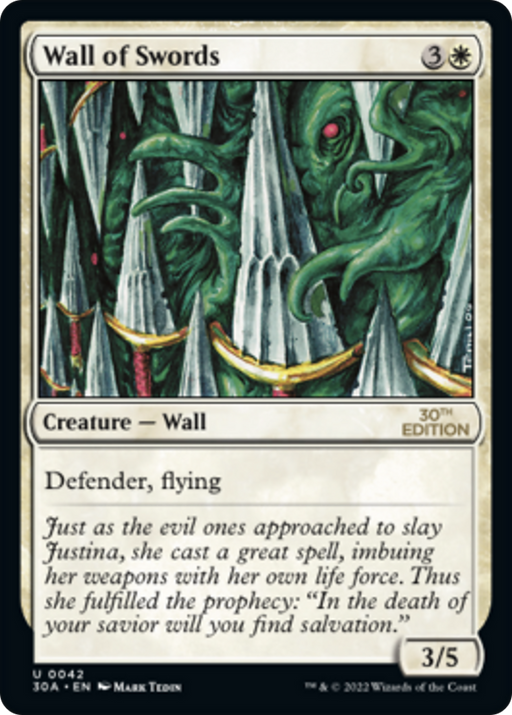 Wall of Swords (30A-042) [30th Anniversary Edition] MTG Single Wizards of the Coast