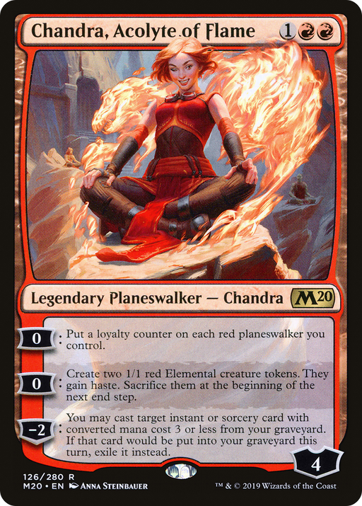 Chandra, Acolyte of Flame (M20-126) [Core Set 2020] MTG Single Wizards of the Coast