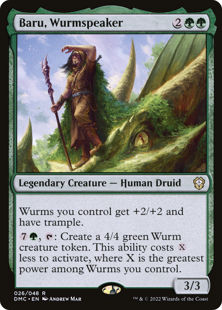 Baru, Wurmspeaker (DMC-026) [Dominaria United Commander] MTG Single Wizards of the Coast