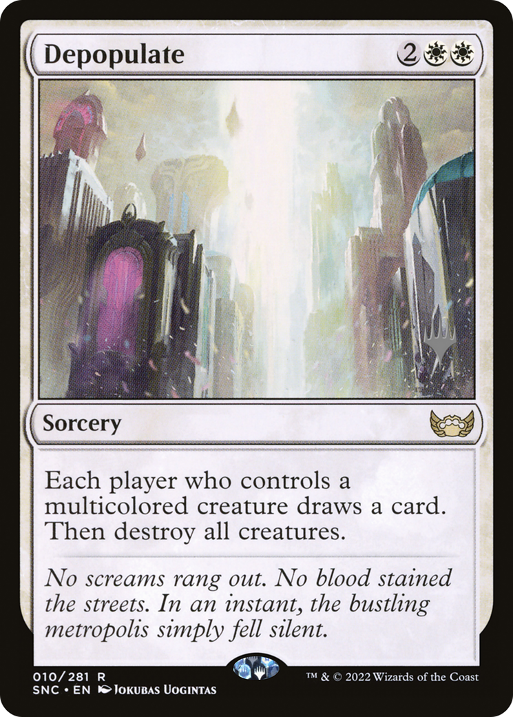 Depopulate (PPSNC-010) [Streets of New Capenna Promos] MTG Single Wizards of the Coast