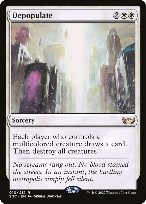 Depopulate (PPSNC-010) [Streets of New Capenna Promos] MTG Single Wizards of the Coast