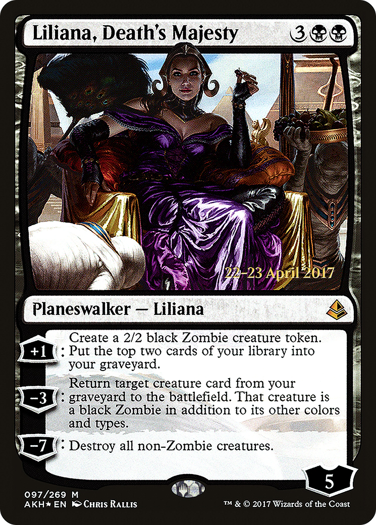 Liliana, Death's Majesty (PRE-097) [Amonkhet Promos] Foil MTG Single Wizards of the Coast