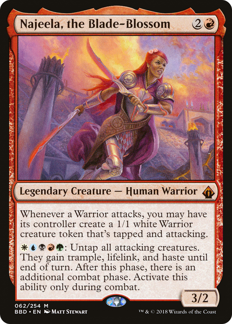 Najeela, the Blade-Blossom (BBD-062) [Battlebond] Foil MTG Single Wizards of the Coast