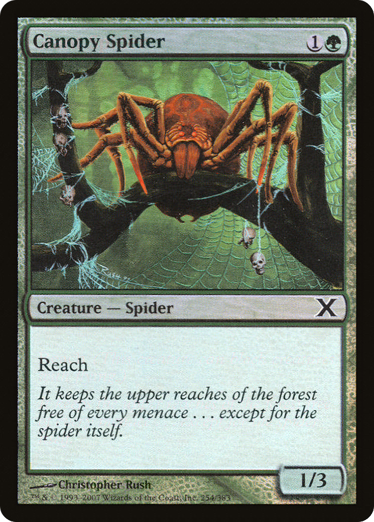 Canopy Spider (10E-254★) [Tenth Edition] Foil MTG Single Wizards of the Coast