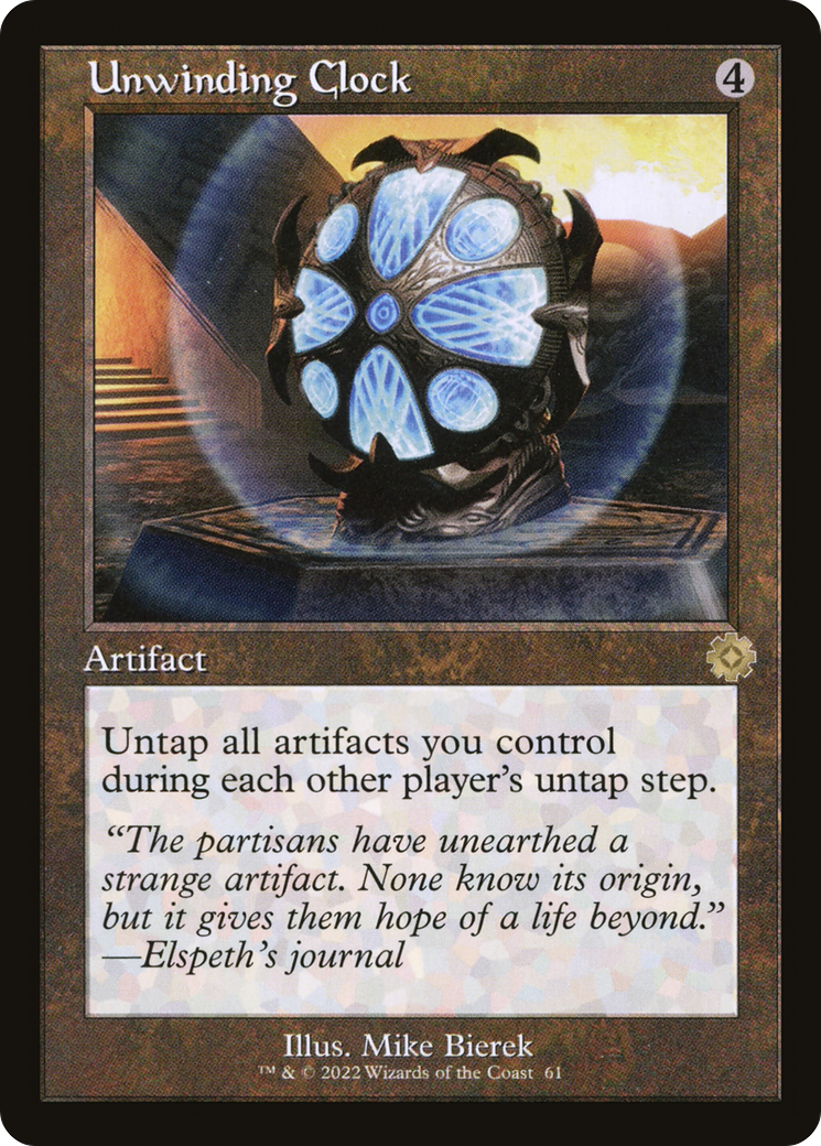 Unwinding Clock (BRR-061) [The Brothers' War Retro Artifacts] MTG Single Wizards of the Coast