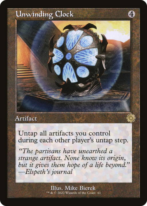 Unwinding Clock (BRR-061) [The Brothers' War Retro Artifacts] MTG Single Wizards of the Coast
