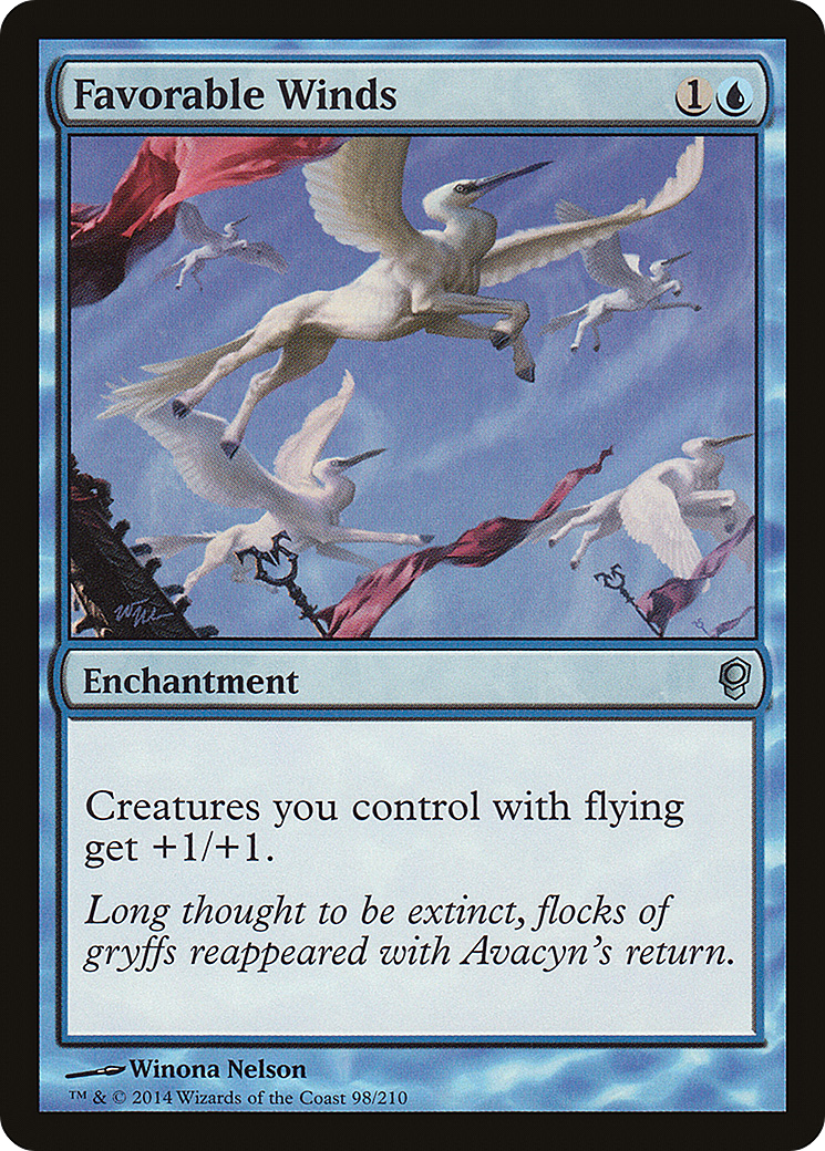 Favorable Winds (CNS-098) [Conspiracy] Foil MTG Single Wizards of the Coast