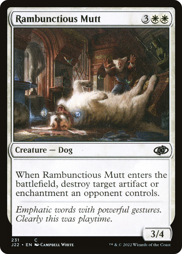 Rambunctious Mutt (J22-231) [Jumpstart 2022] MTG Single Wizards of the Coast