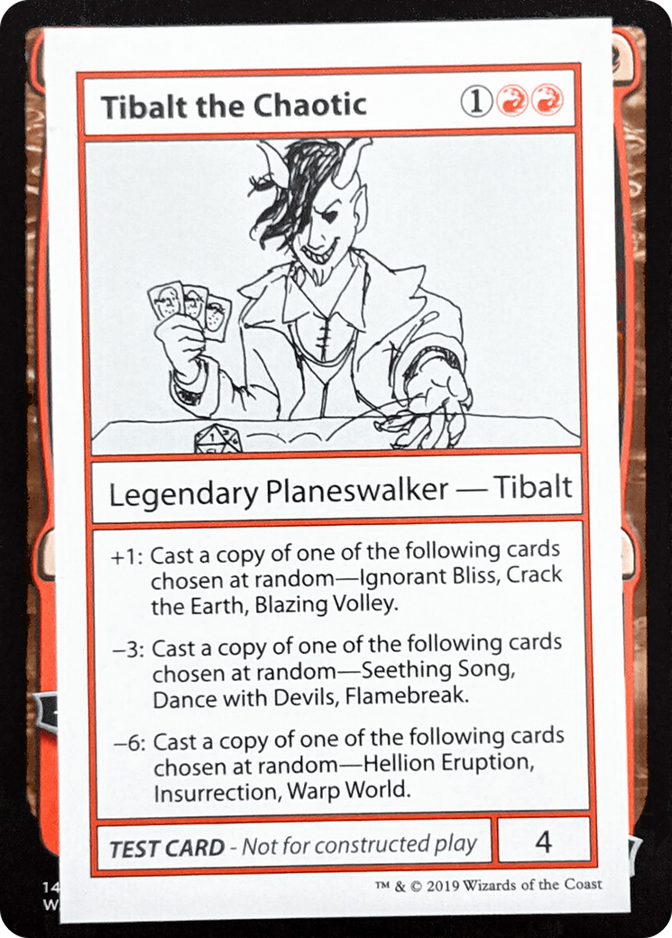 Tibalt the Chaotic (CMB1-066) [Mystery Booster] Playtest Cards 2021 MTG Single Wizards of the Coast