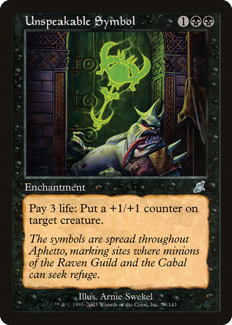 Unspeakable Symbol (SCG-079) [Scourge] MTG Single Wizards of the Coast