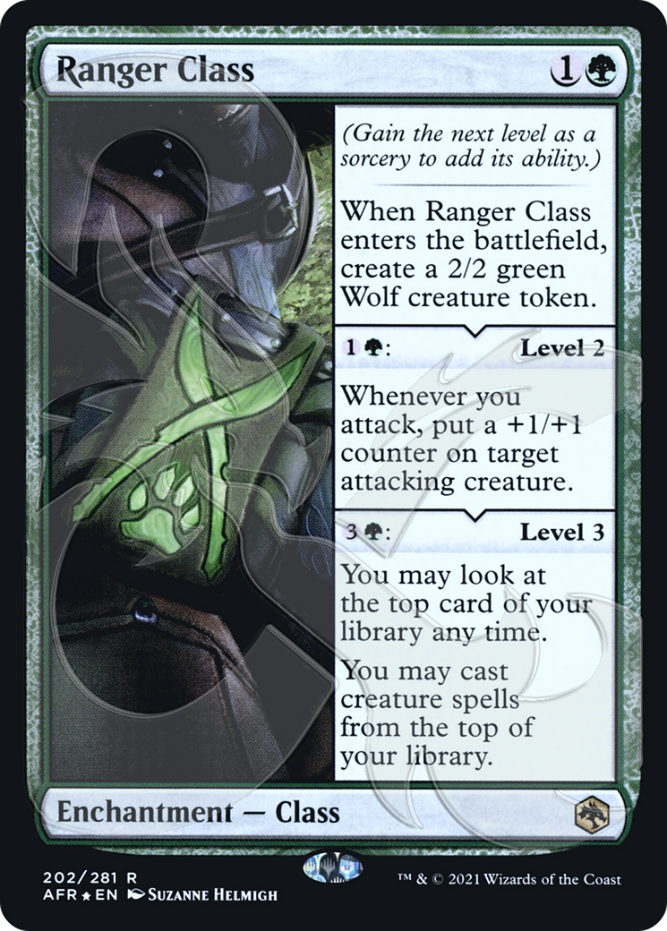 Ranger Class (AFR&-202) [Adventures in the Forgotten Realms Promos] Foil MTG Single Wizards of the Coast
