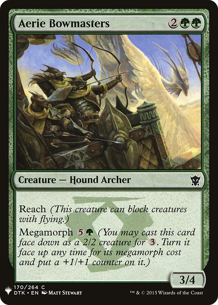 Aerie Bowmasters (LIST-DTK-170) [Mystery Booster] The List MTG Single Wizards of the Coast