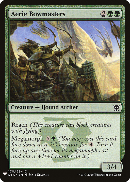 Aerie Bowmasters (LIST-DTK-170) [Mystery Booster] The List MTG Single Wizards of the Coast