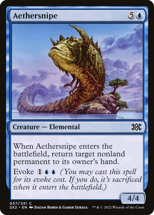 Aethersnipe (2X2-037) [Double Masters 2022] MTG Single Wizards of the Coast