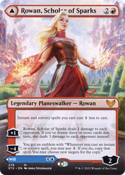 Rowan, Scholar of Sparks (STX-278) [Strixhaven: School of Mages] (Borderless) Foil MTG Single Wizards of the Coast