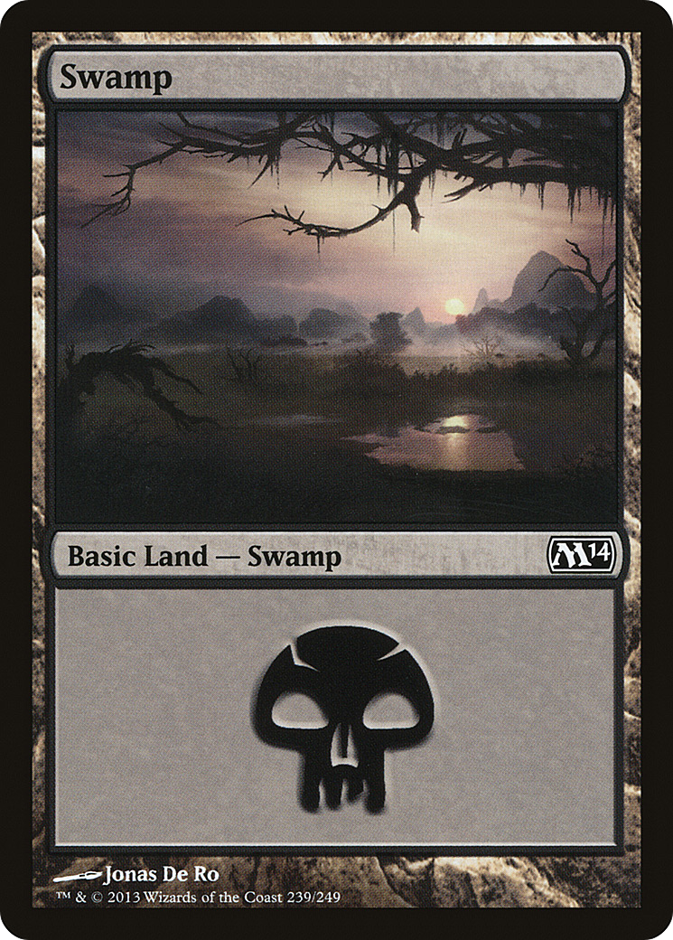Swamp (239) (M14-239) [Magic 2014] MTG Single Wizards of the Coast
