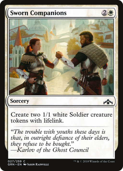 Sworn Companions (GRN-027) [Guilds of Ravnica] MTG Single Wizards of the Coast