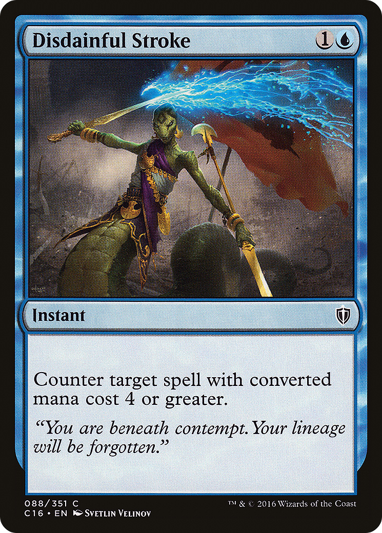 Disdainful Stroke (C16-088) [Commander 2016] MTG Single Wizards of the Coast